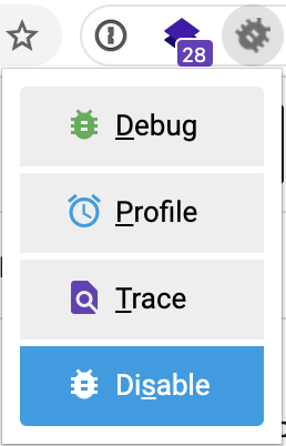Xdebug helper Chrome Extension